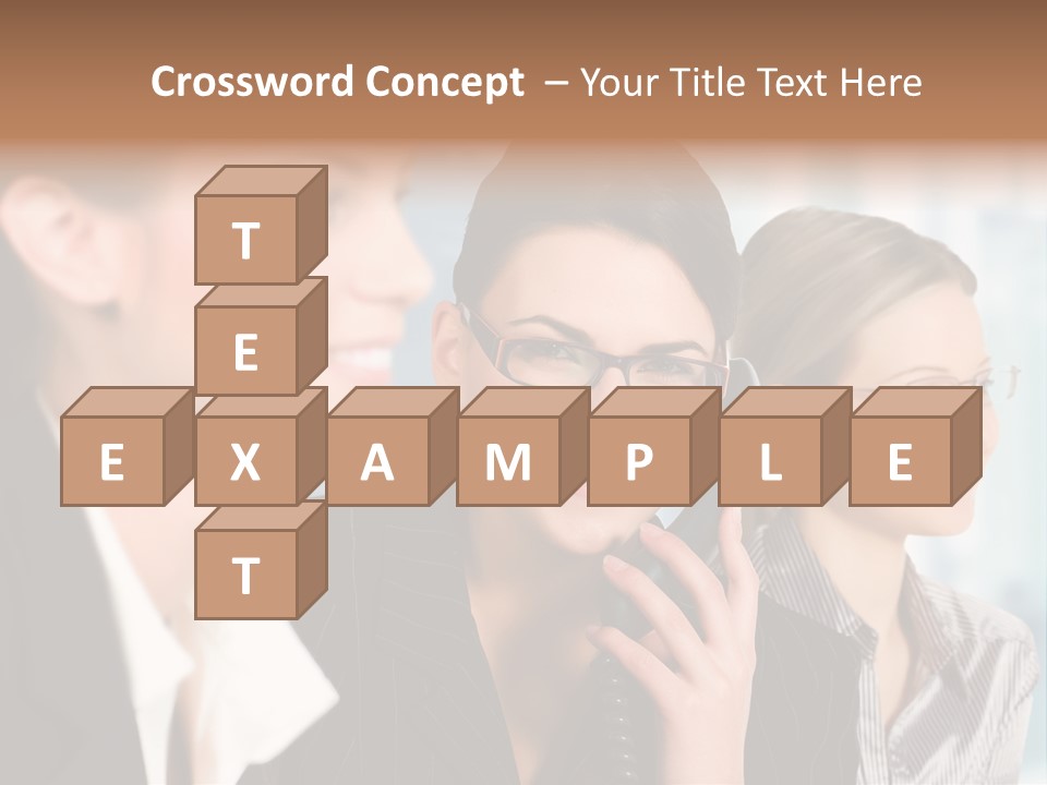 A Woman Talking On A Cell Phone Next To Another Woman PowerPoint Template