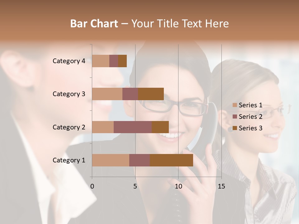 A Woman Talking On A Cell Phone Next To Another Woman PowerPoint Template