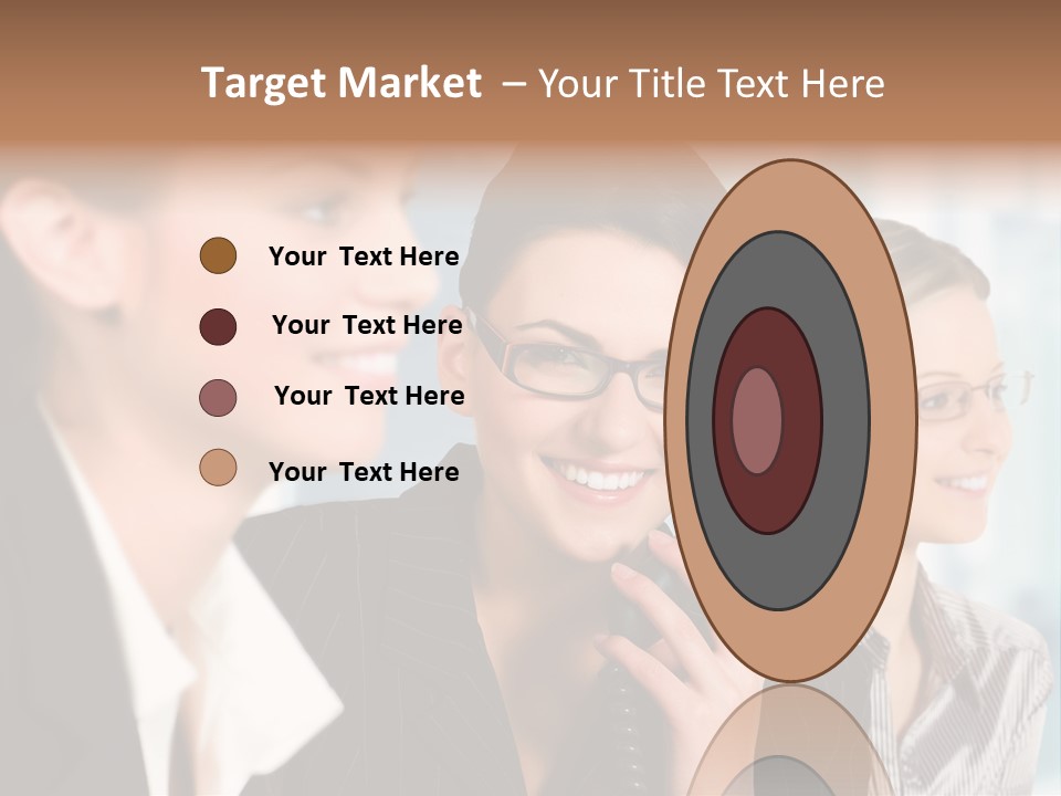 A Woman Talking On A Cell Phone Next To Another Woman PowerPoint Template
