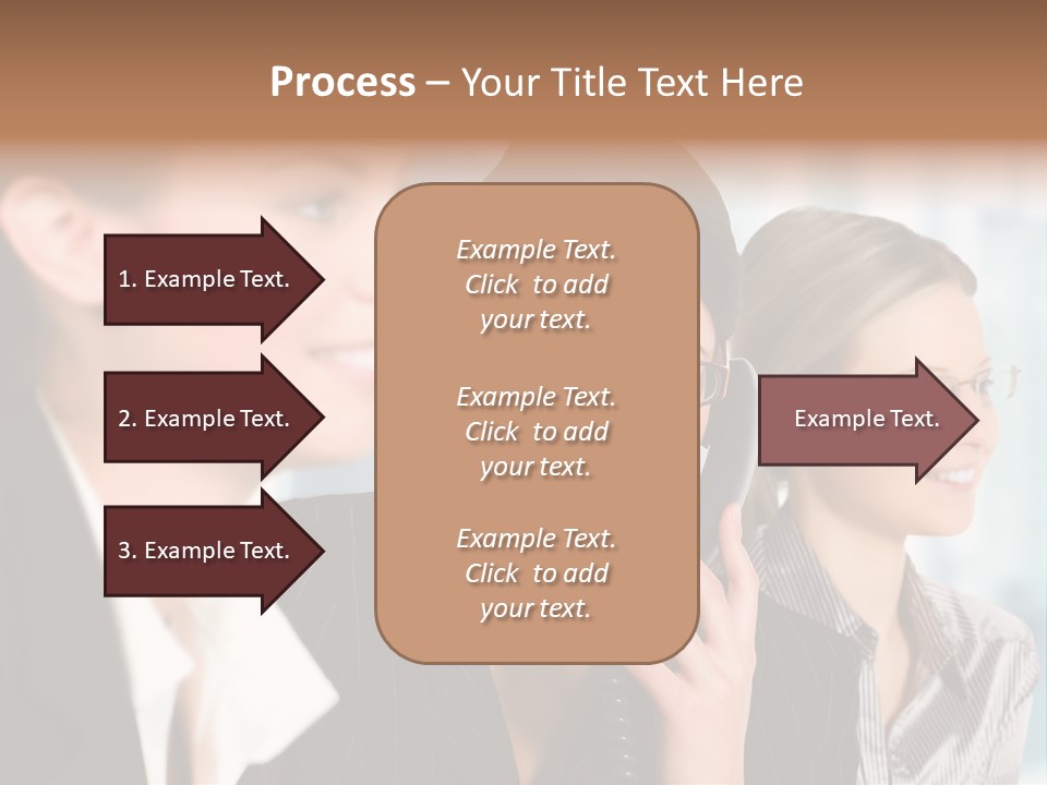 A Woman Talking On A Cell Phone Next To Another Woman PowerPoint Template