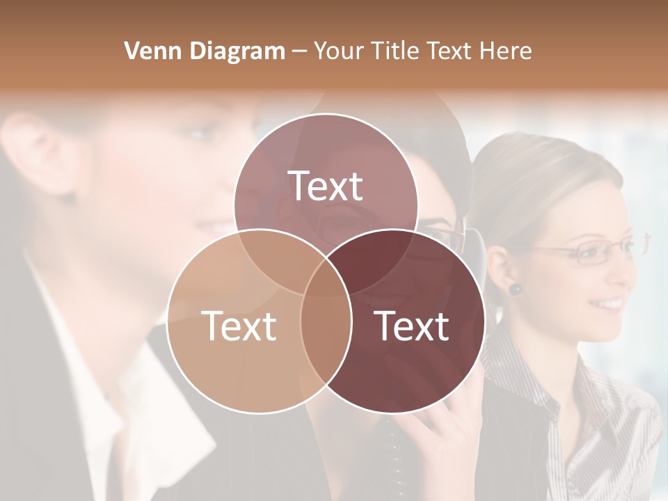 A Woman Talking On A Cell Phone Next To Another Woman PowerPoint Template