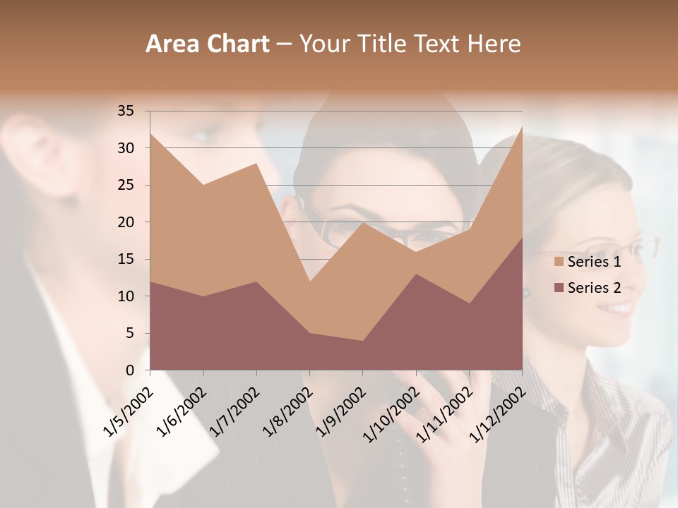 A Woman Talking On A Cell Phone Next To Another Woman PowerPoint Template