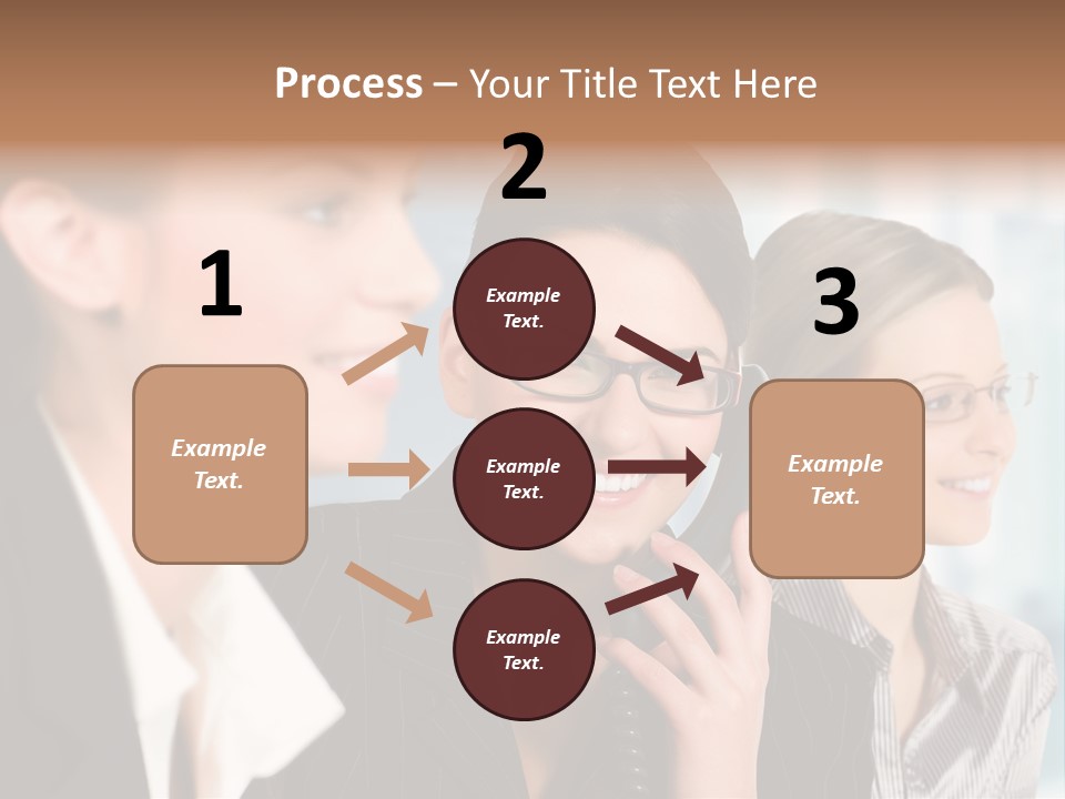 A Woman Talking On A Cell Phone Next To Another Woman PowerPoint Template