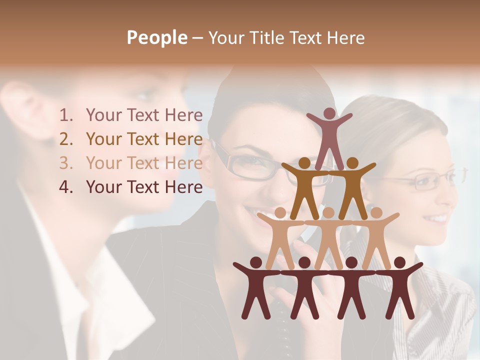 A Woman Talking On A Cell Phone Next To Another Woman PowerPoint Template