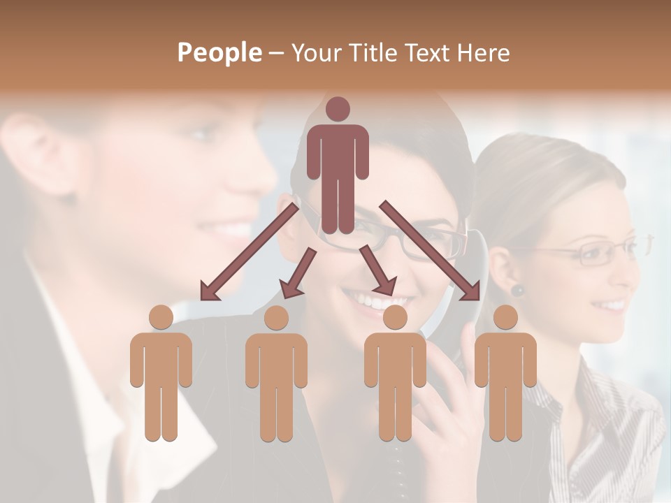 A Woman Talking On A Cell Phone Next To Another Woman PowerPoint Template