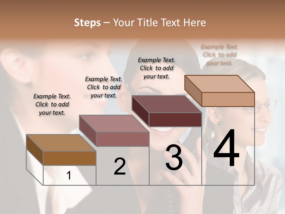 A Woman Talking On A Cell Phone Next To Another Woman PowerPoint Template