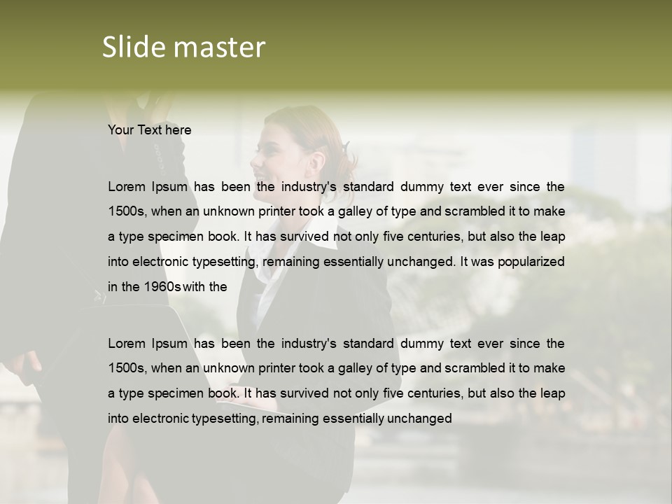 A Woman Talking On A Cell Phone Next To Another Woman PowerPoint Template