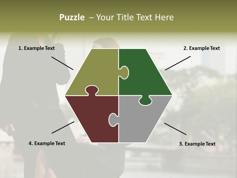 A Woman Talking On A Cell Phone Next To Another Woman PowerPoint Template