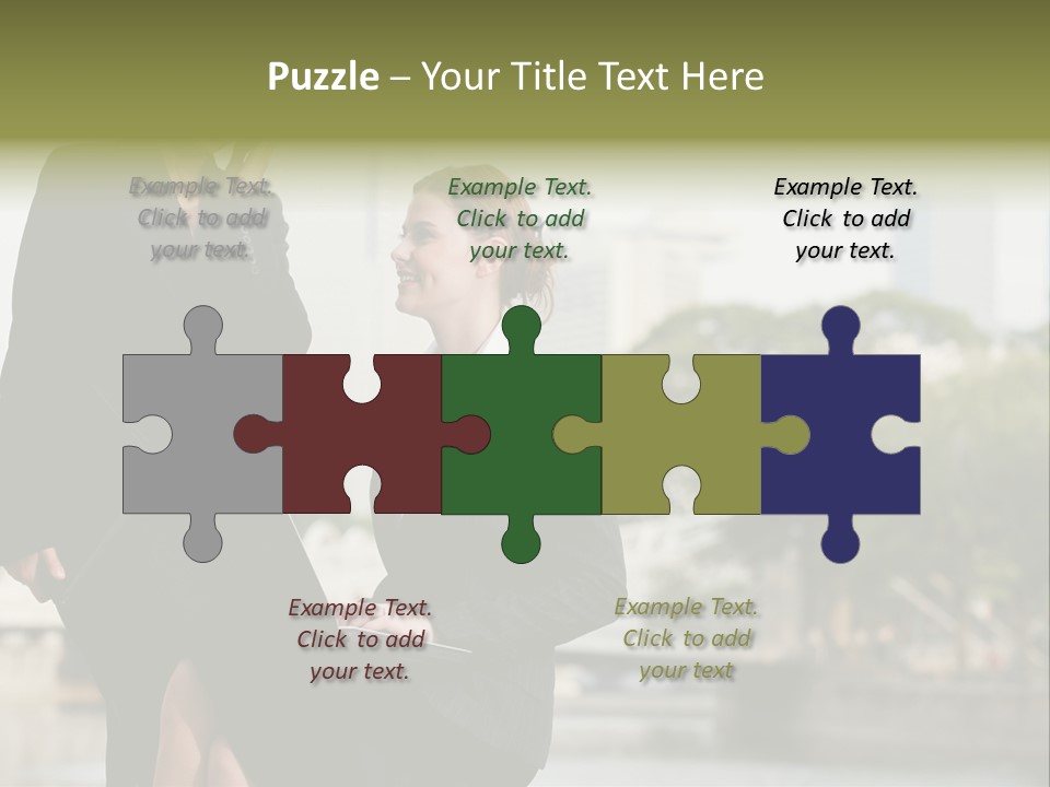 A Woman Talking On A Cell Phone Next To Another Woman PowerPoint Template