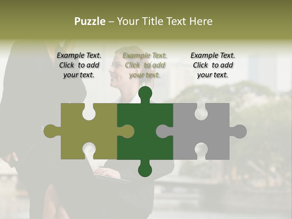 A Woman Talking On A Cell Phone Next To Another Woman PowerPoint Template