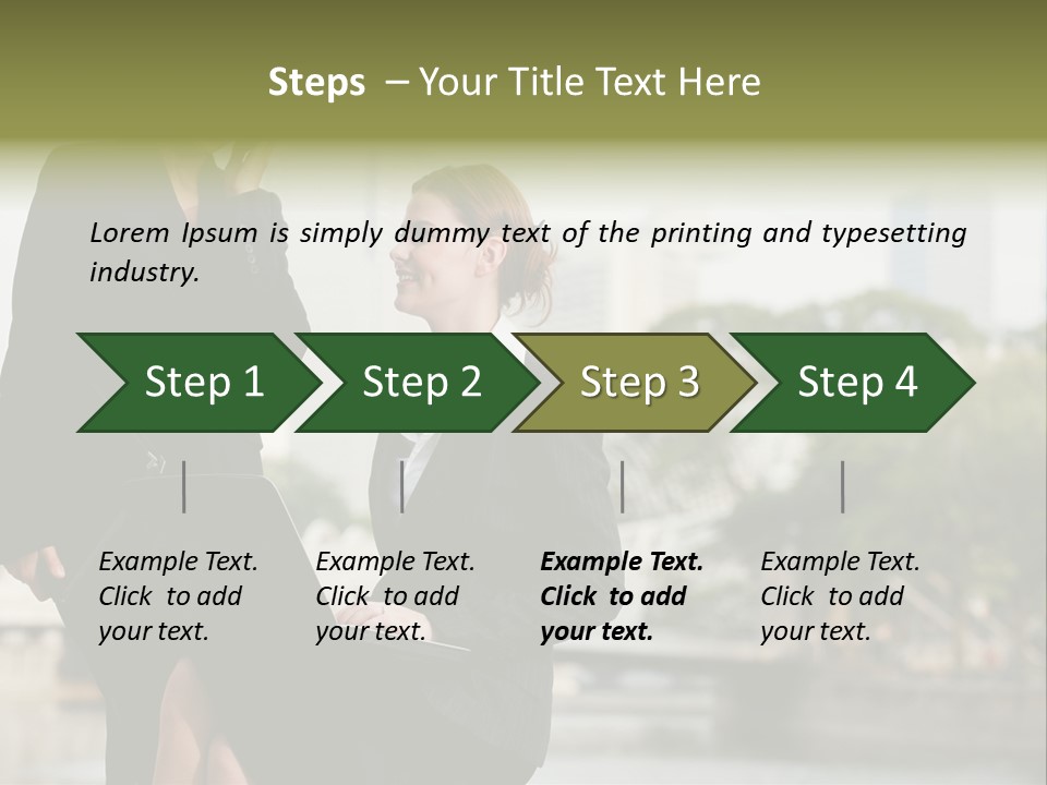 A Woman Talking On A Cell Phone Next To Another Woman PowerPoint Template