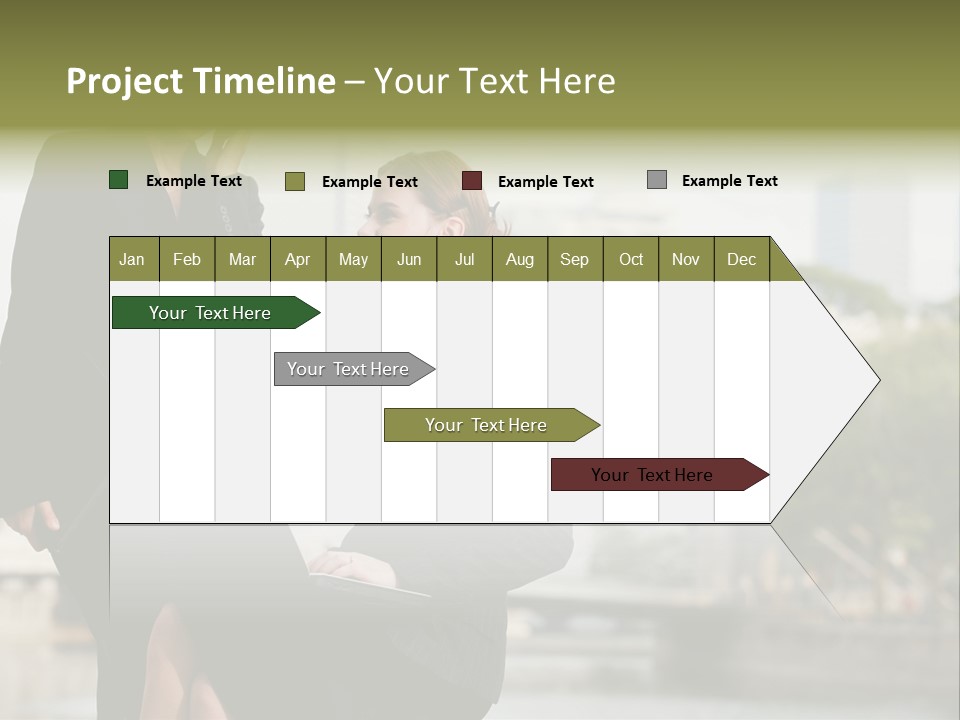 A Woman Talking On A Cell Phone Next To Another Woman PowerPoint Template