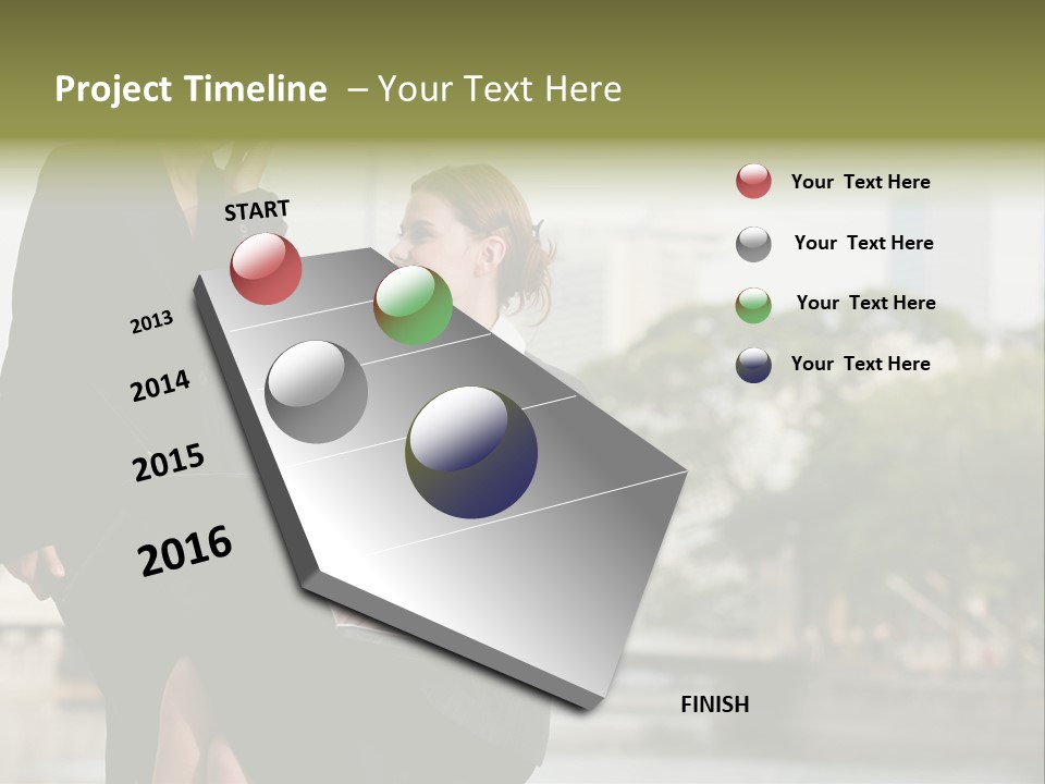A Woman Talking On A Cell Phone Next To Another Woman PowerPoint Template