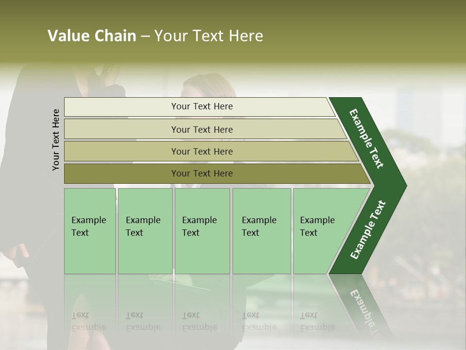 A Woman Talking On A Cell Phone Next To Another Woman PowerPoint Template