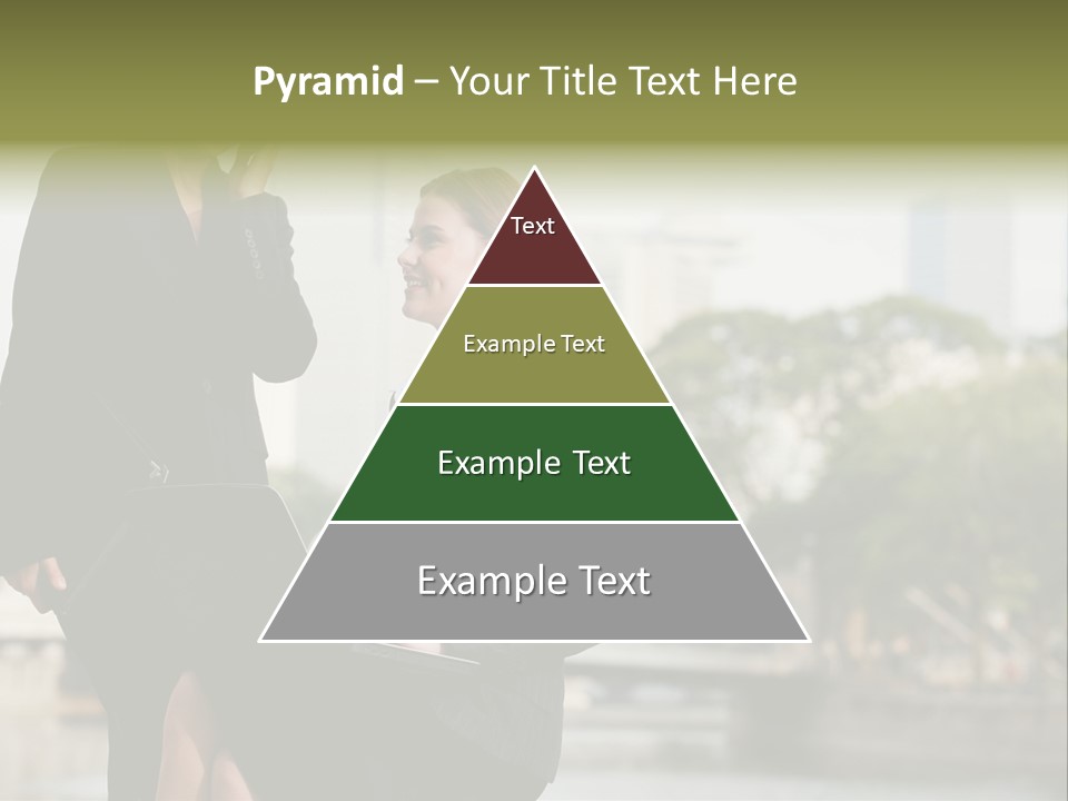 A Woman Talking On A Cell Phone Next To Another Woman PowerPoint Template