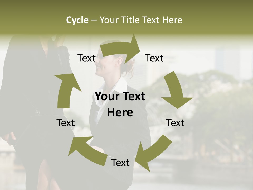 A Woman Talking On A Cell Phone Next To Another Woman PowerPoint Template