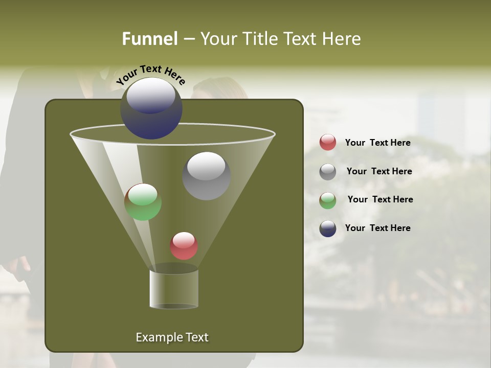 A Woman Talking On A Cell Phone Next To Another Woman PowerPoint Template