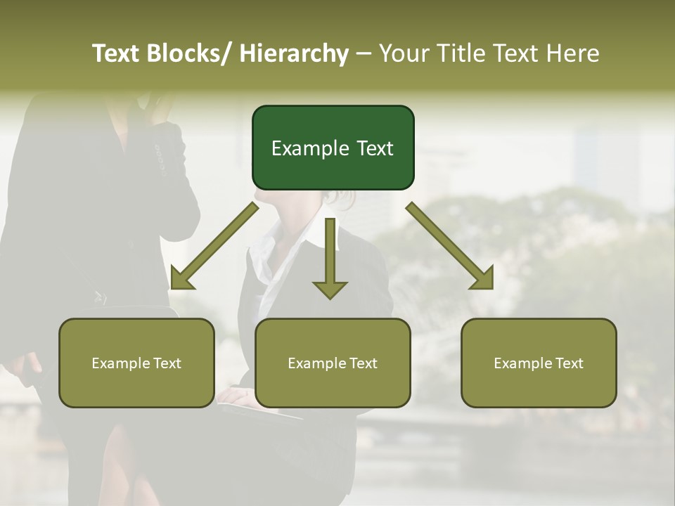 A Woman Talking On A Cell Phone Next To Another Woman PowerPoint Template