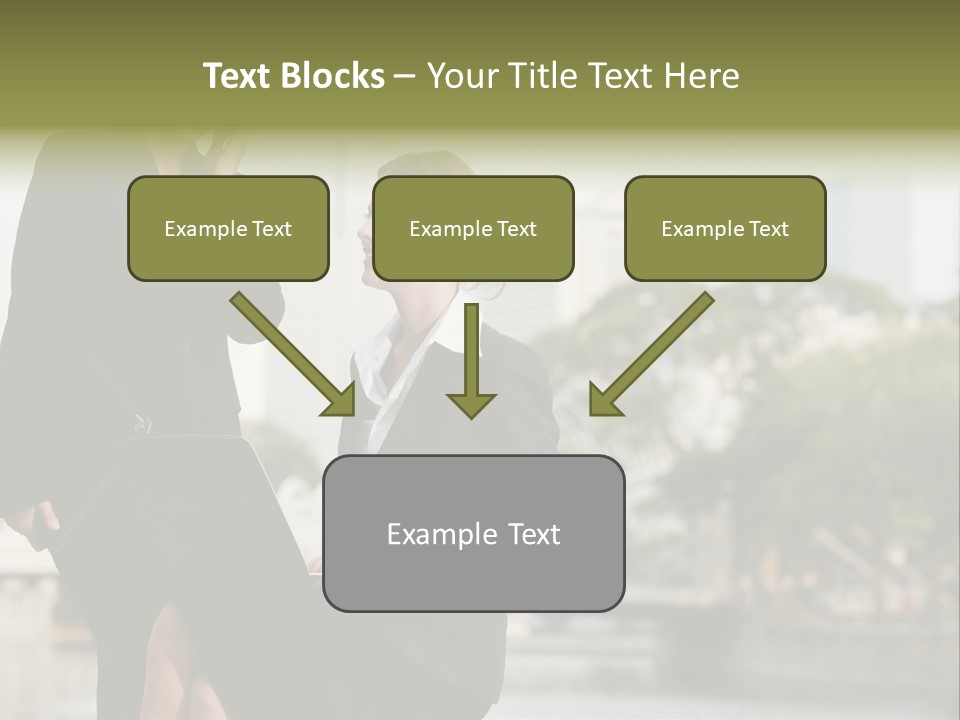 A Woman Talking On A Cell Phone Next To Another Woman PowerPoint Template