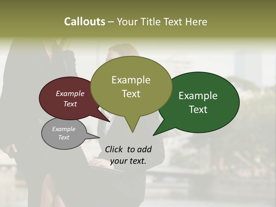 A Woman Talking On A Cell Phone Next To Another Woman PowerPoint Template