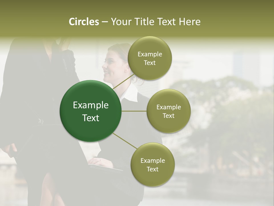 A Woman Talking On A Cell Phone Next To Another Woman PowerPoint Template