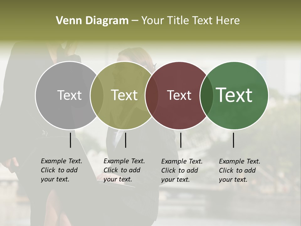 A Woman Talking On A Cell Phone Next To Another Woman PowerPoint Template