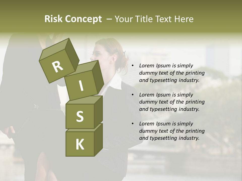 A Woman Talking On A Cell Phone Next To Another Woman PowerPoint Template