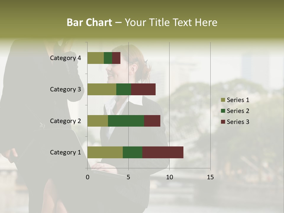 A Woman Talking On A Cell Phone Next To Another Woman PowerPoint Template