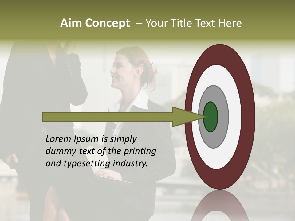 A Woman Talking On A Cell Phone Next To Another Woman PowerPoint Template