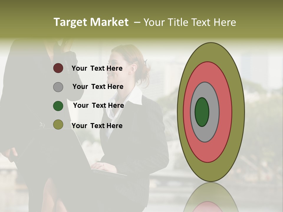 A Woman Talking On A Cell Phone Next To Another Woman PowerPoint Template