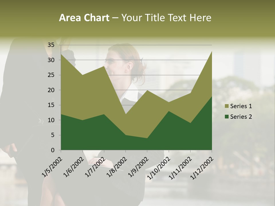 A Woman Talking On A Cell Phone Next To Another Woman PowerPoint Template