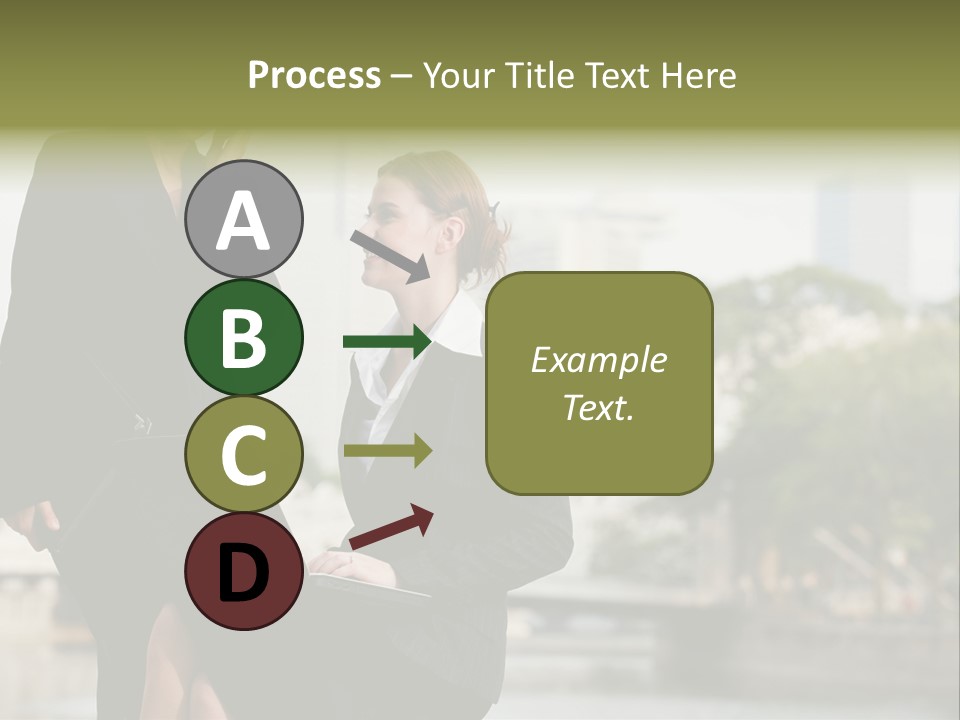 A Woman Talking On A Cell Phone Next To Another Woman PowerPoint Template