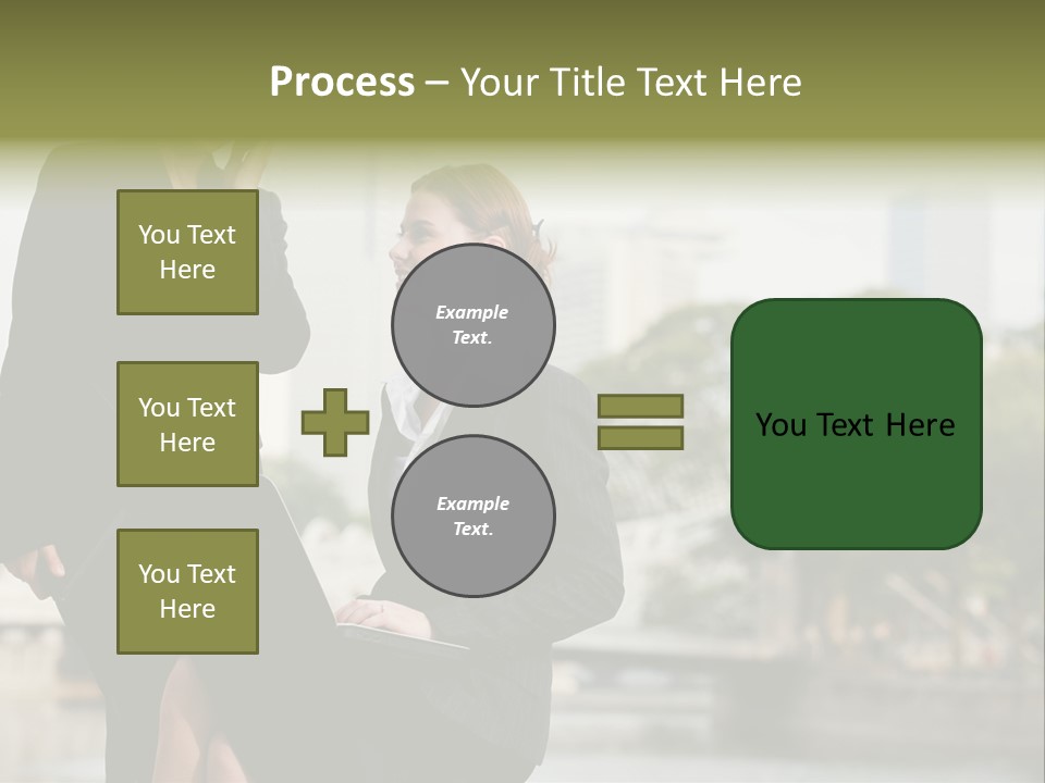 A Woman Talking On A Cell Phone Next To Another Woman PowerPoint Template