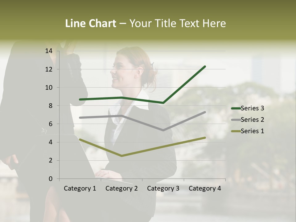A Woman Talking On A Cell Phone Next To Another Woman PowerPoint Template