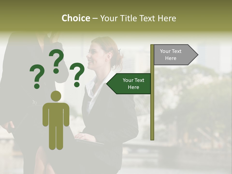 A Woman Talking On A Cell Phone Next To Another Woman PowerPoint Template