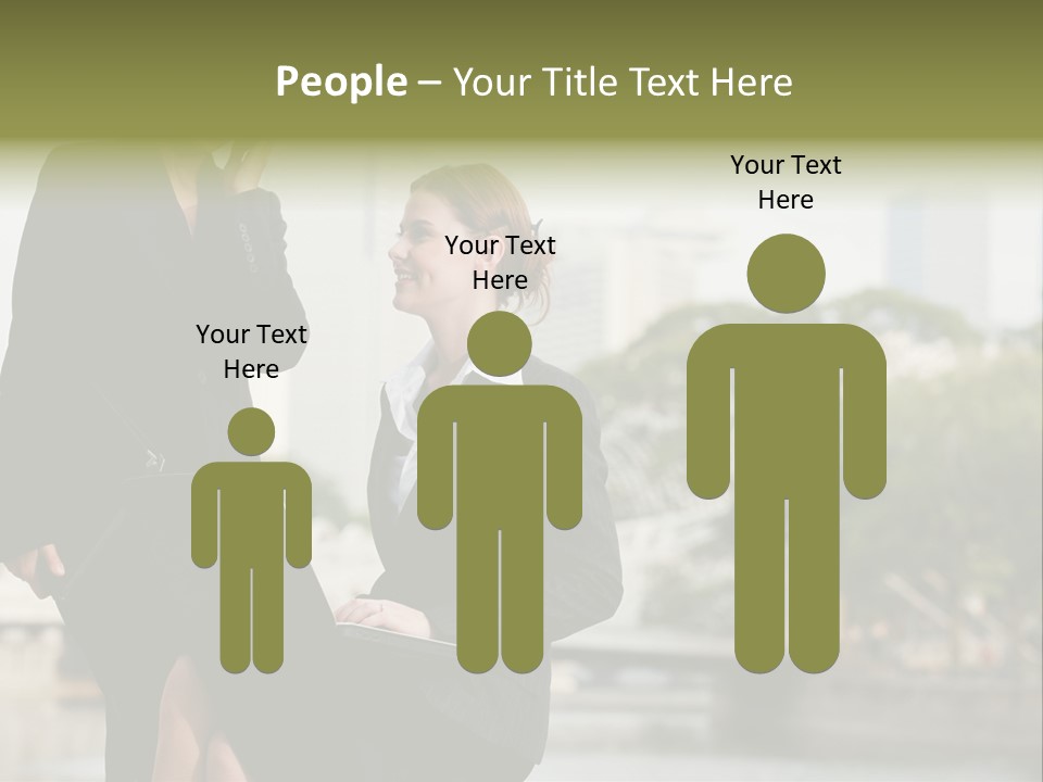 A Woman Talking On A Cell Phone Next To Another Woman PowerPoint Template