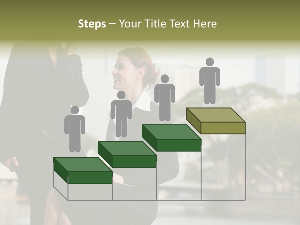 A Woman Talking On A Cell Phone Next To Another Woman PowerPoint Template