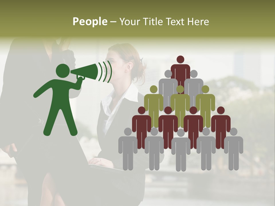 A Woman Talking On A Cell Phone Next To Another Woman PowerPoint Template