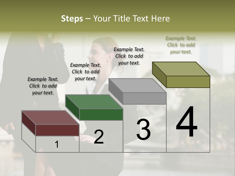 A Woman Talking On A Cell Phone Next To Another Woman PowerPoint Template