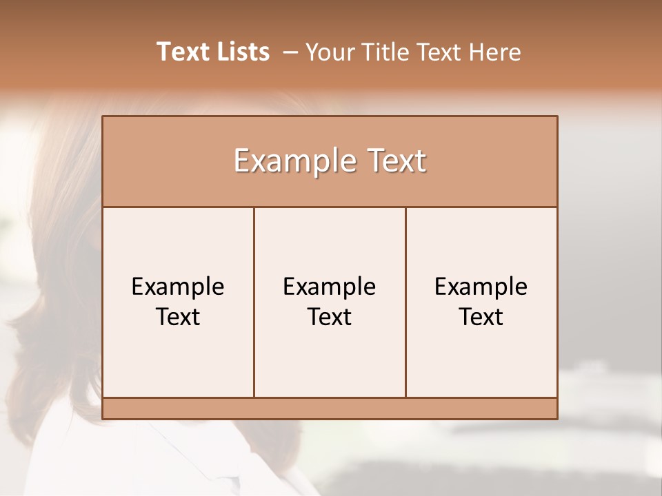 A Woman Is Smiling In Front Of A Computer PowerPoint Template
