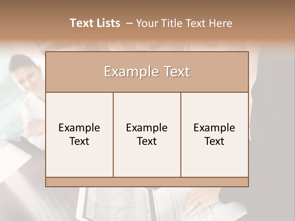 A Group Of People Sitting At A Table With Laptops PowerPoint Template