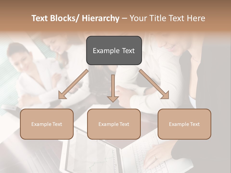 A Group Of People Sitting At A Table With Laptops PowerPoint Template