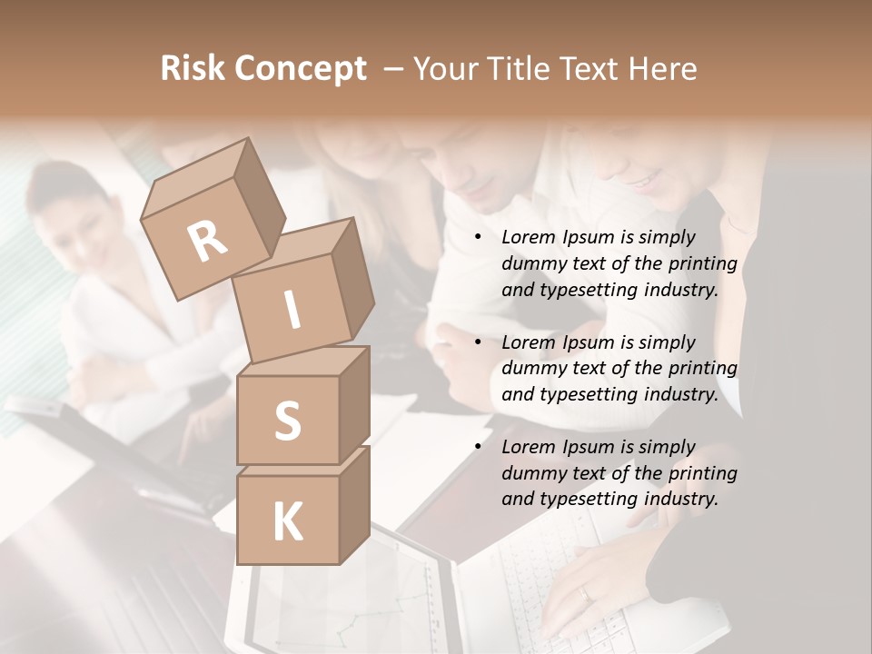 A Group Of People Sitting At A Table With Laptops PowerPoint Template