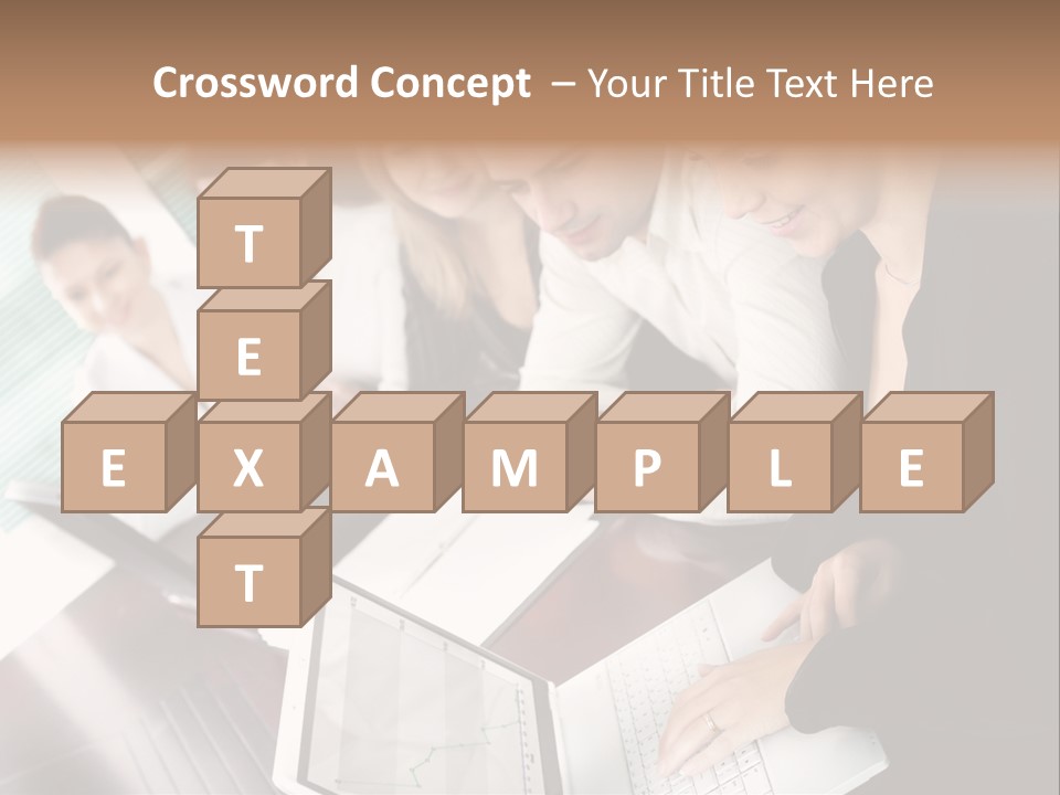 A Group Of People Sitting At A Table With Laptops PowerPoint Template