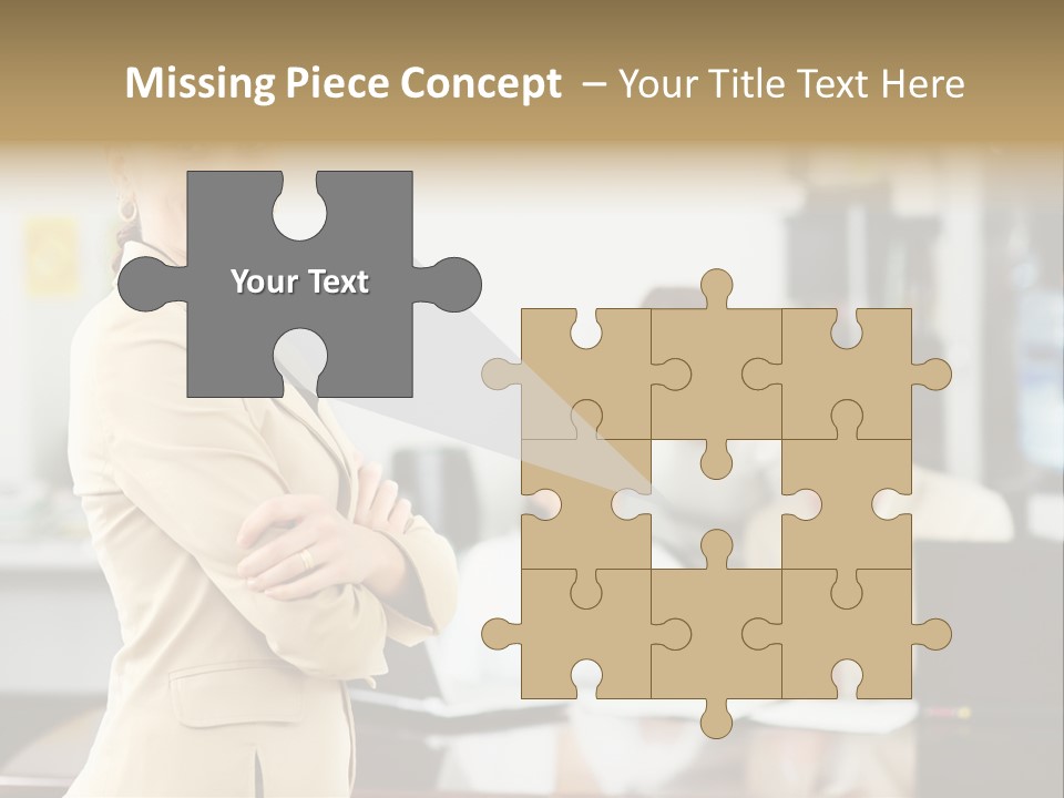 A Woman Standing In Front Of A Group Of People PowerPoint Template