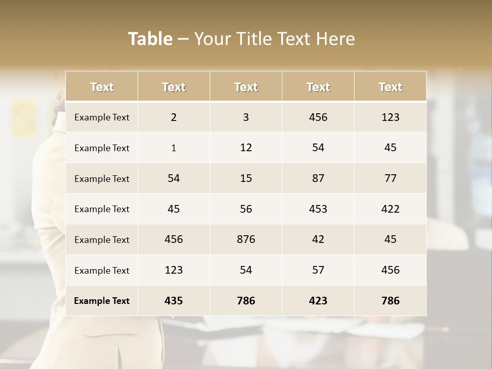 A Woman Standing In Front Of A Group Of People PowerPoint Template