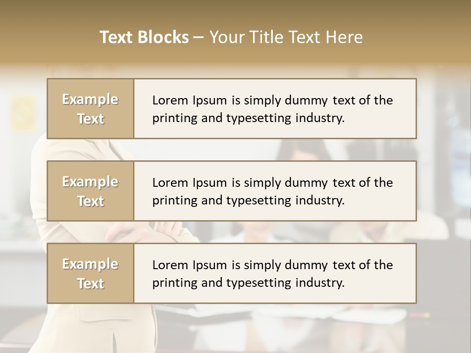 A Woman Standing In Front Of A Group Of People PowerPoint Template