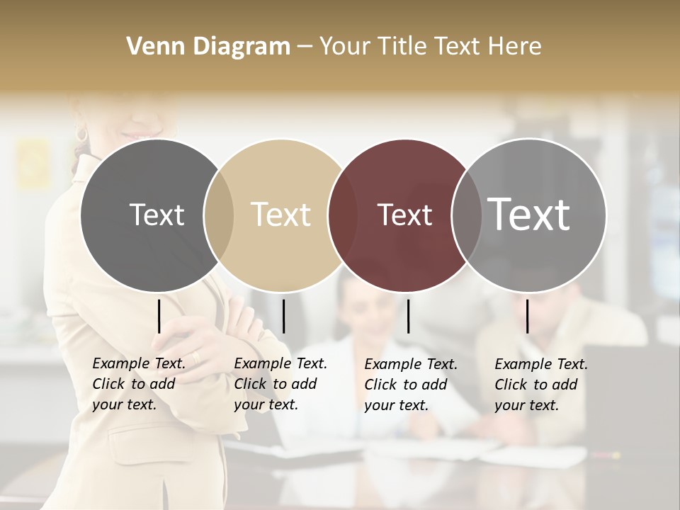 A Woman Standing In Front Of A Group Of People PowerPoint Template