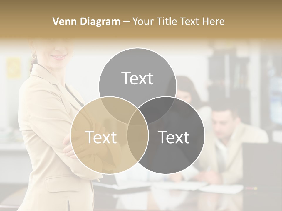 A Woman Standing In Front Of A Group Of People PowerPoint Template