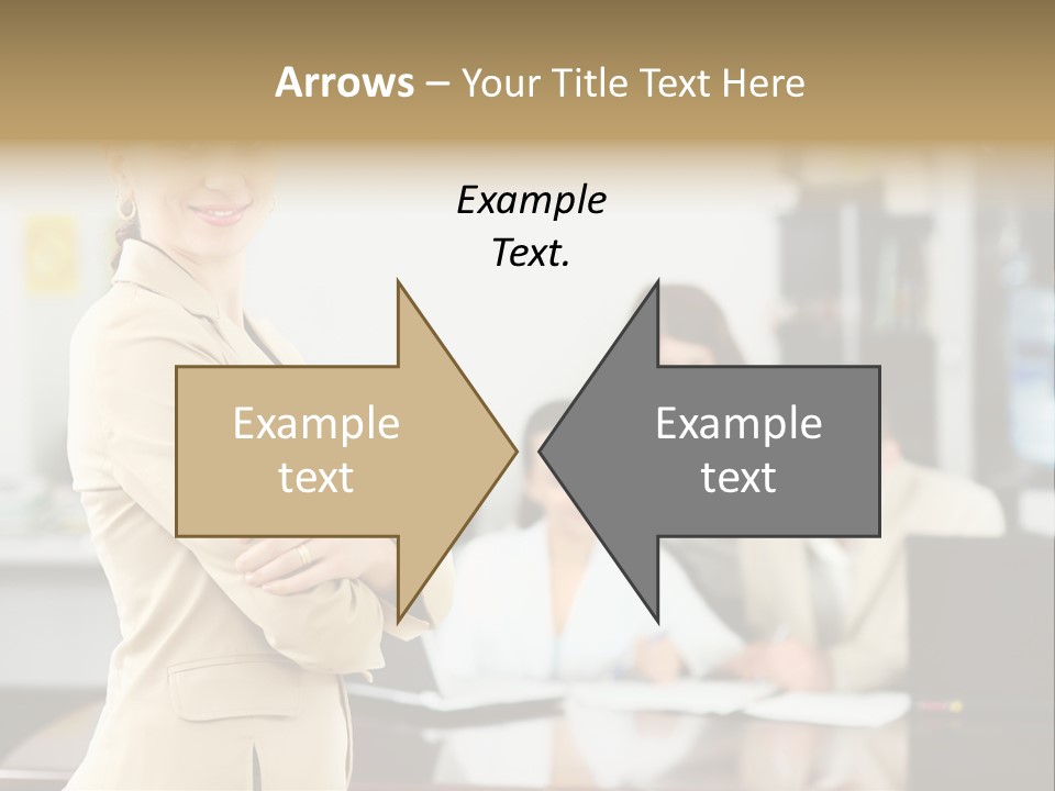 A Woman Standing In Front Of A Group Of People PowerPoint Template